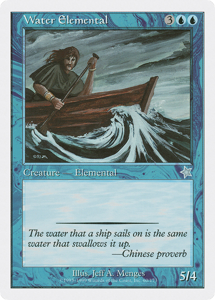 Water Elemental (S99-060) [Misc] Starter 1999 MTG Single Wizards of the Coast