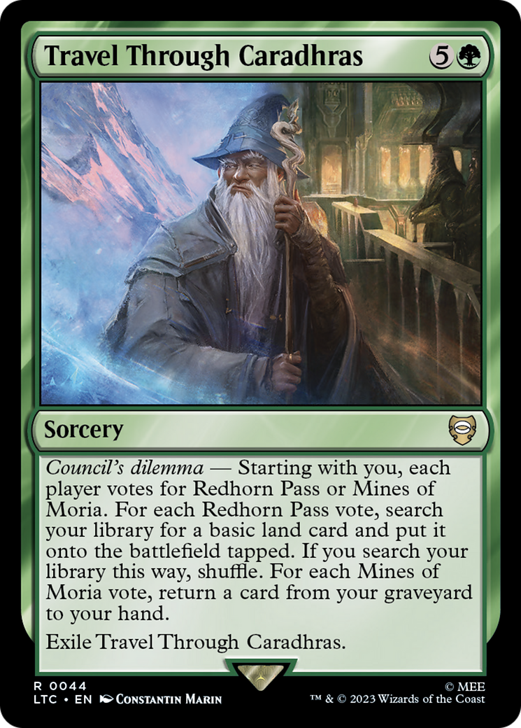 Travel Through Caradhras (LTC-044) [Tales of Middle-earth Commander] MTG Single Wizards of the Coast