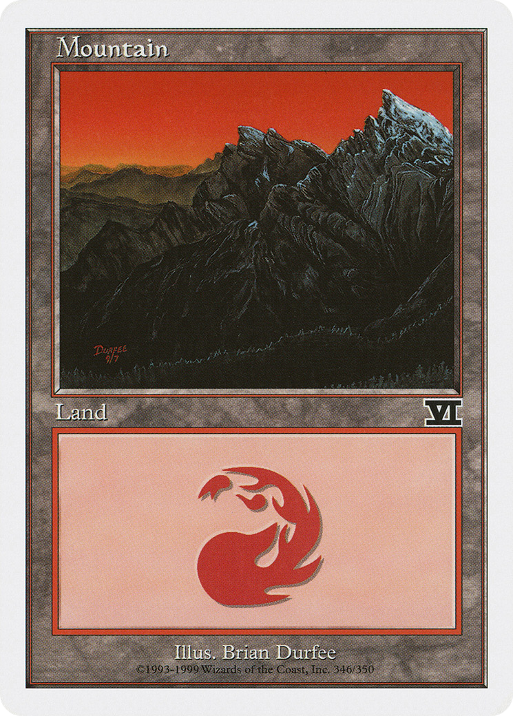 Mountain (6ED-346) [Classic Sixth Edition] MTG Single Wizards of the Coast