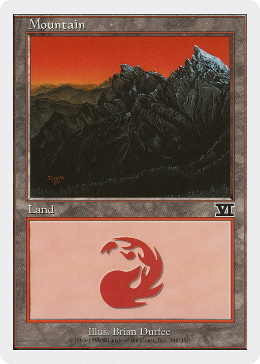 Mountain (6ED-346) [Classic Sixth Edition] MTG Single Wizards of the Coast