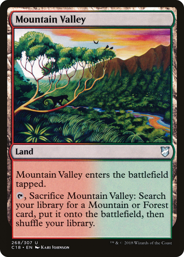 Mountain Valley (C18-268) [Commander 2018] MTG Single Wizards of the Coast