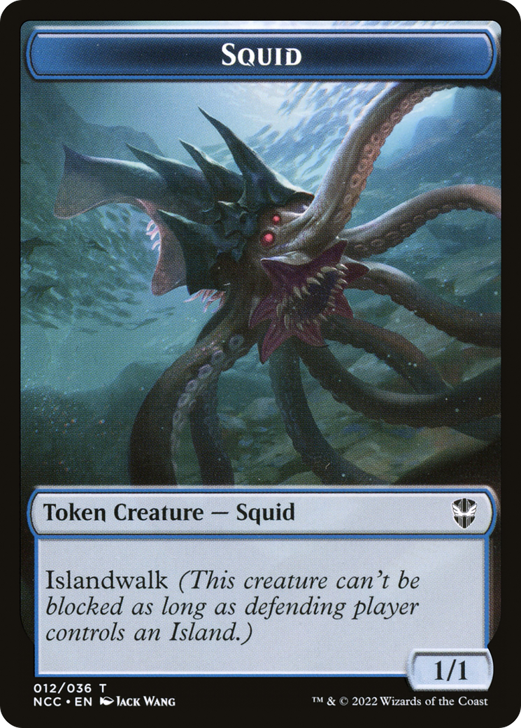 Squid (TNCC-012) [Tokens] New Capenna Commander Tokens Foil MTG Single Wizards of the Coast