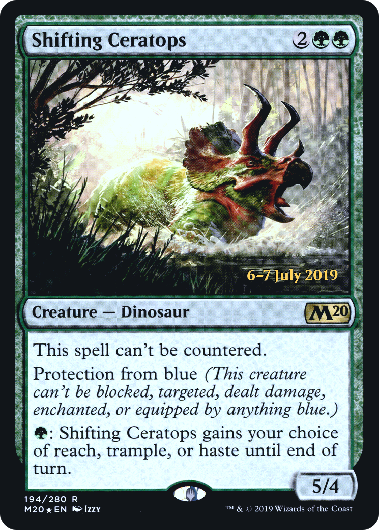 Shifting Ceratops (PRE-194) [Core Set 2020 Promos] Foil MTG Single Wizards of the Coast