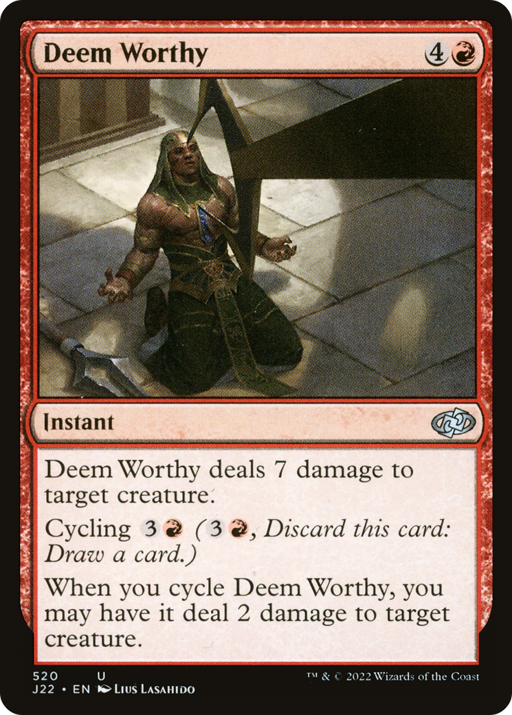 Deem Worthy (J22-520) [Jumpstart 2022] MTG Single Wizards of the Coast