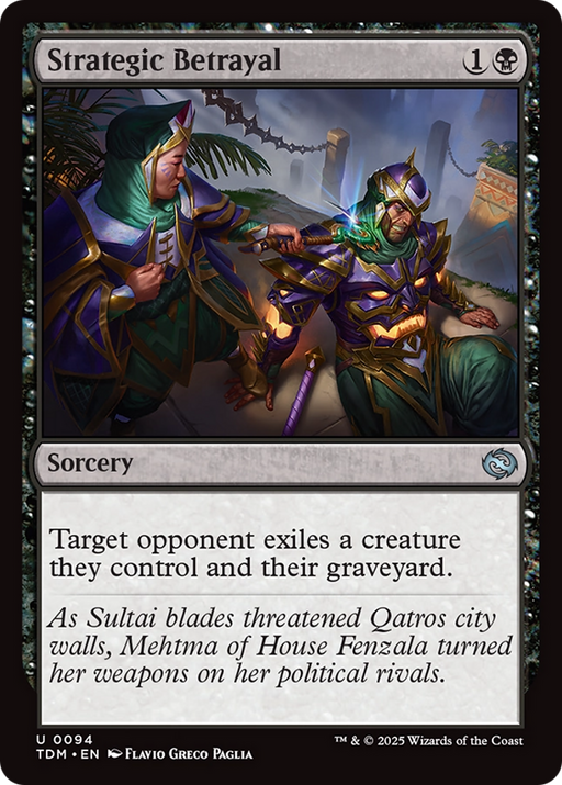 Strategic Betrayal (TDM-094) [Tarkir: Dragonstorm] MTG Single Wizards of the Coast