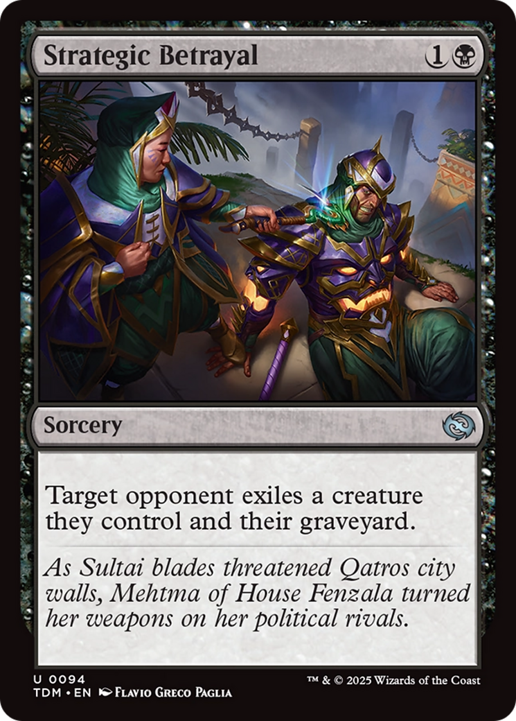 Strategic Betrayal (TDM-094) [Tarkir: Dragonstorm] Foil MTG Single Wizards of the Coast