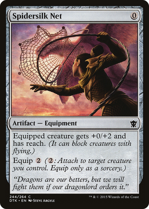 Spidersilk Net (DTK-244) [Dragons of Tarkir] Foil MTG Single Wizards of the Coast