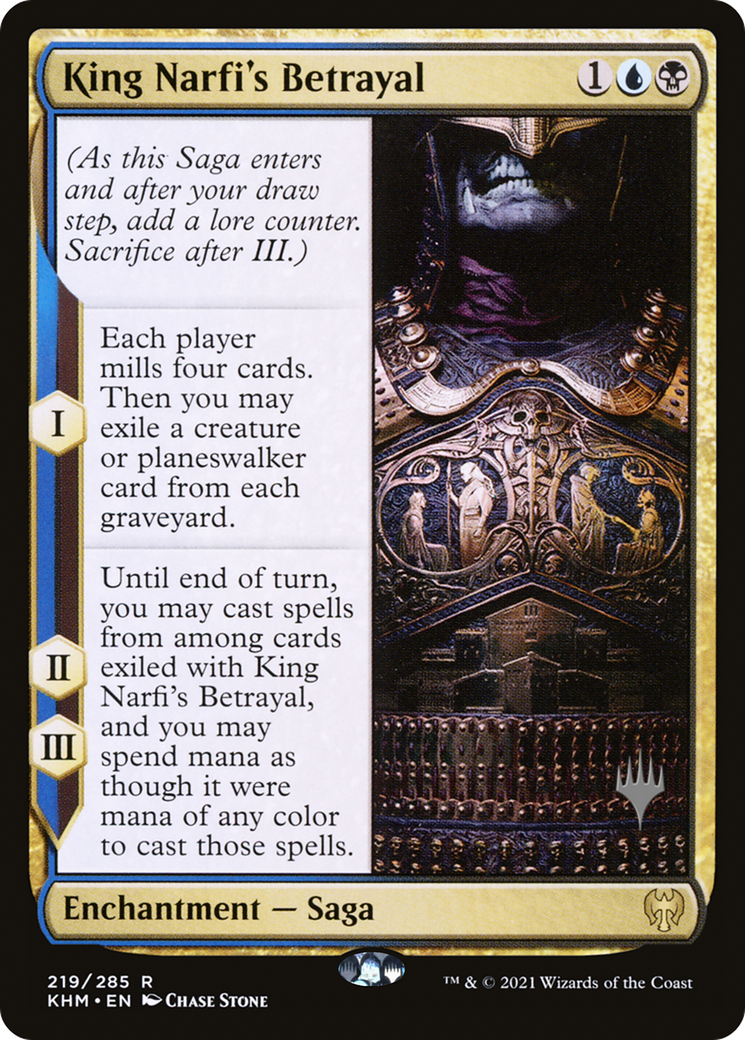 King Narfi's Betrayal (PPKHM-219) [Kaldheim Promos] Foil MTG Single Wizards of the Coast