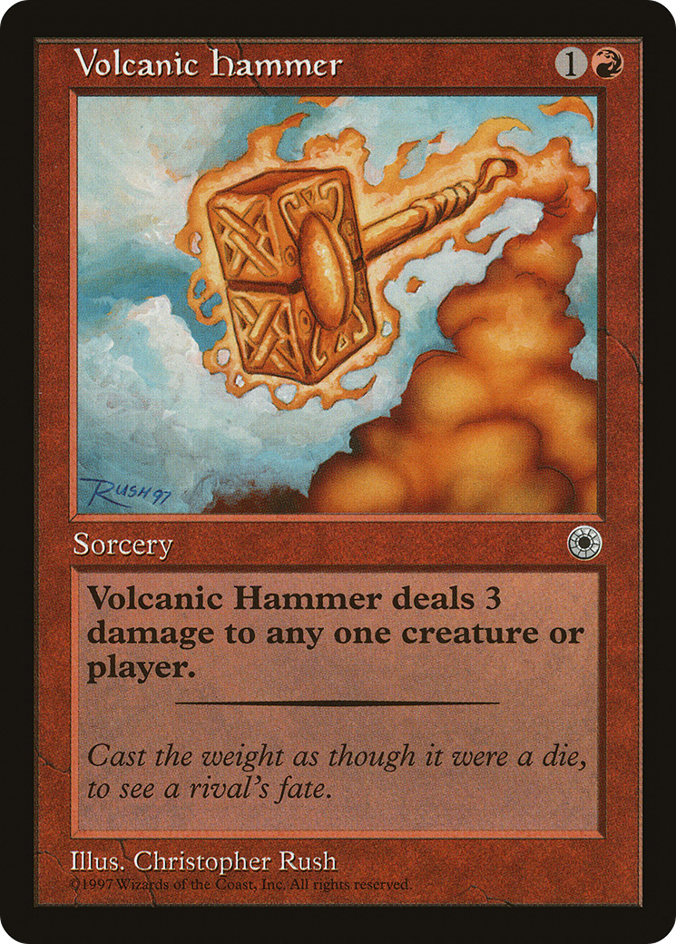 Volcanic Hammer (POR-) [Misc] Portal MTG Single Wizards of the Coast