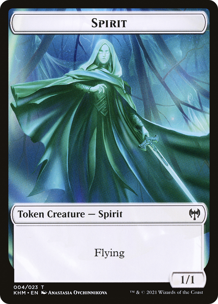 Spirit (TKHM-004) [Tokens] Kaldheim Tokens MTG Single Wizards of the Coast