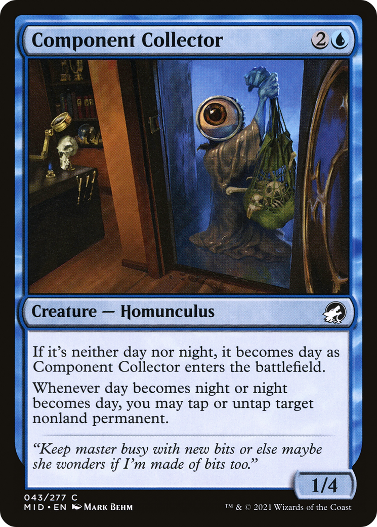 Component Collector (MID-043) [Innistrad: Midnight Hunt] Foil MTG Single Wizards of the Coast