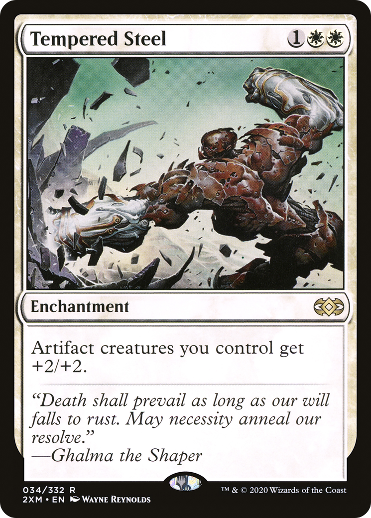 Tempered Steel (2XM-034) [Double Masters] Foil MTG Single Wizards of the Coast