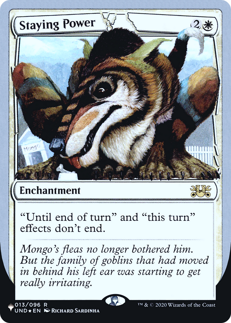 Staying Power (LIST-008) [Mystery Booster] The List (Unfinity Foil Edition) Foil MTG Single Wizards of the Coast