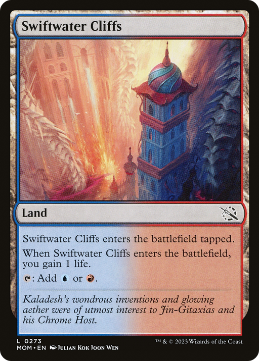 Swiftwater Cliffs (MOM-273) [March of the Machine] Foil MTG Single Wizards of the Coast