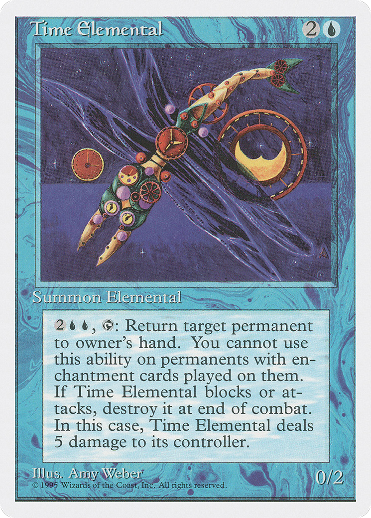 Time Elemental (4ED-108) [Fourth Edition] MTG Single Wizards of the Coast