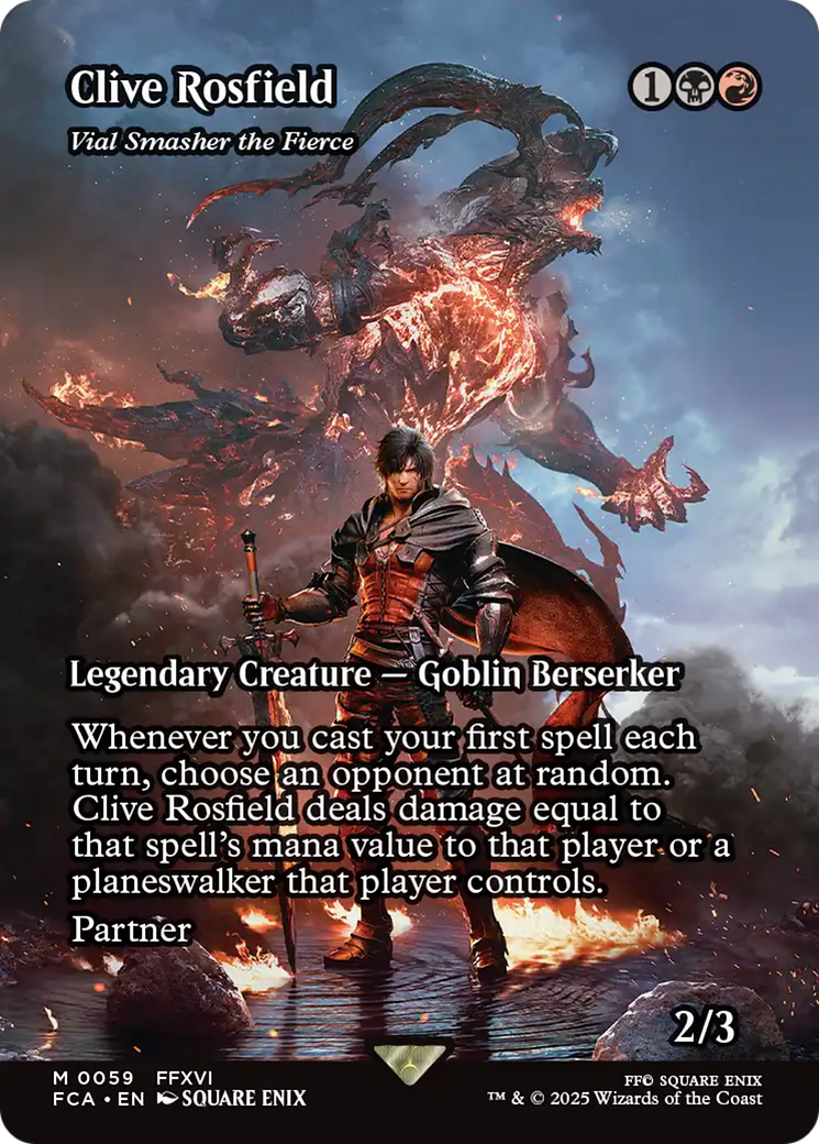 Clive Rosfield - Vial Smasher the Fierce (FCA-059) [FINAL FANTASY: Through the Ages] (Borderless) Foil MTG Single Wizards of the Coast