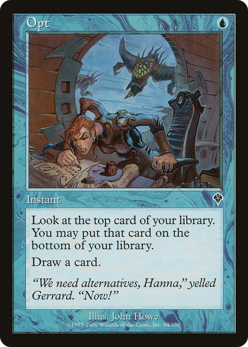 Opt (INV-064) [Invasion] Foil MTG Single Wizards of the Coast