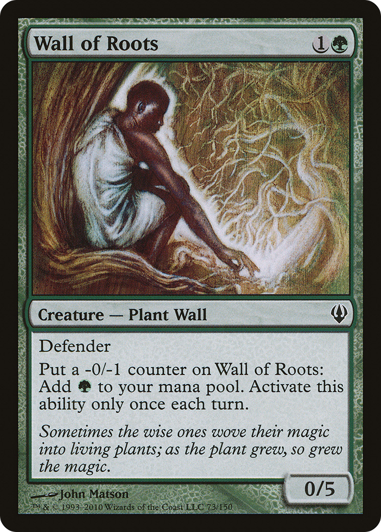 Wall of Roots (ARC-073) [Misc] Archenemy MTG Single Wizards of the Coast
