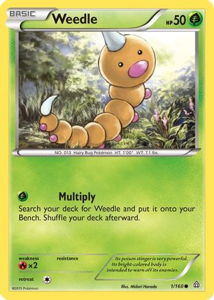 Weedle (/160) [XY: Primal Clash] Pokemon Single Pokémon