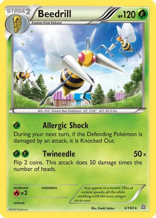 Beedrill (3/160) [XY: Primal Clash] Pokemon Single Pokémon