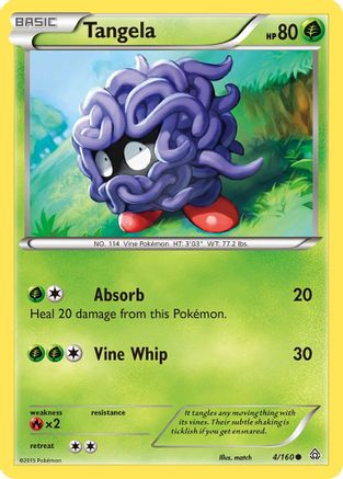 Tangela (/160) Reverse Holofoil [XY: Primal Clash] Pokemon Single Pokémon