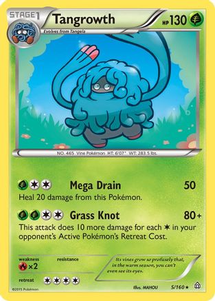 Tangrowth (/160) Reverse Holofoil [XY: Primal Clash] Pokemon Single Pokémon