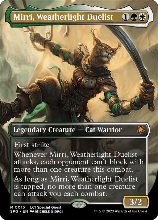 Mirri, Weatherlight Duelist (SPG-015) [Special Guests] (Borderless) MTG Single Wizards of the Coast