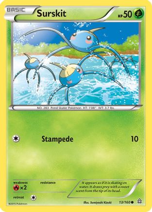 Surskit (/160) [XY: Primal Clash] Pokemon Single Pokémon