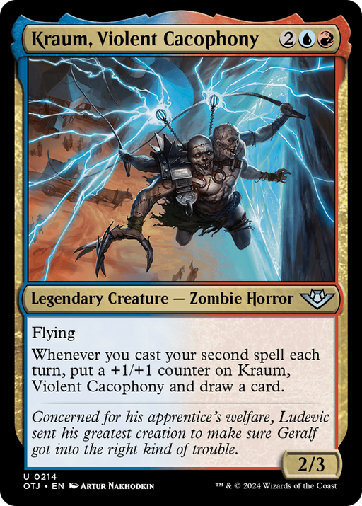 Kraum, Violent Cacophony (OTJ-214) [Outlaws of Thunder Junction] MTG Single Wizards of the Coast