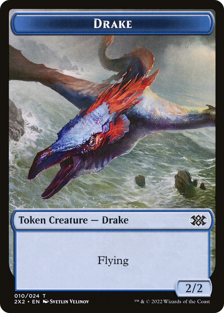 Drake (T2X2-010) [Tokens] Double Masters 2022 Tokens Foil MTG Single Wizards of the Coast