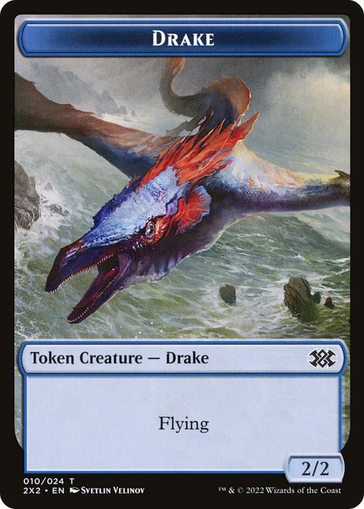 Drake (T2X2-010) [Tokens] Double Masters 2022 Tokens Foil MTG Single Wizards of the Coast