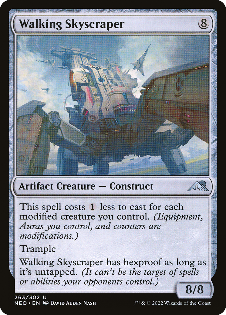 Walking Skyscraper (NEO-263) [Kamigawa: Neon Dynasty] Foil MTG Single Wizards of the Coast