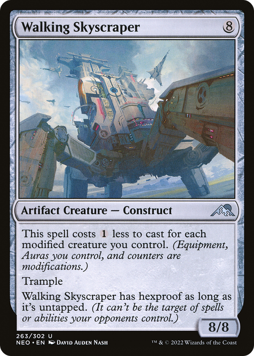 Walking Skyscraper (NEO-263) [Kamigawa: Neon Dynasty] Foil MTG Single Wizards of the Coast
