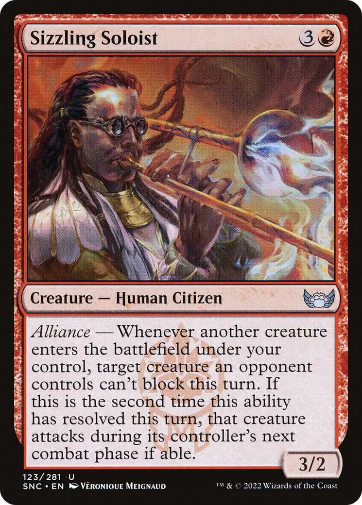 Sizzling Soloist (SNC-123) [Streets of New Capenna] Foil MTG Single Wizards of the Coast