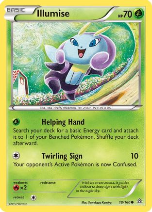 Illumise (18/160) Reverse Holofoil [XY: Primal Clash] Pokemon Single Pokémon