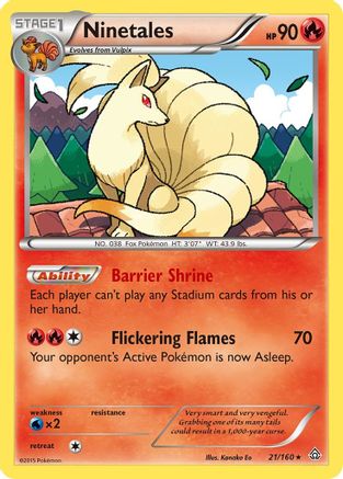 Ninetales (21/160) [XY: Primal Clash] Pokemon Single Pokémon