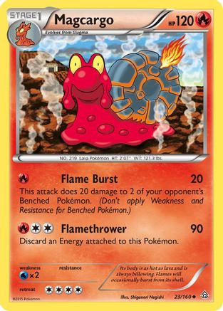Magcargo (/160) Reverse Holofoil [XY: Primal Clash] Pokemon Single Pokémon