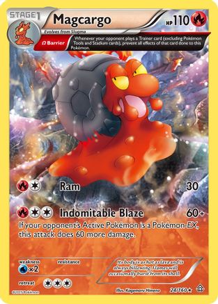 Magcargo (Omega) (24/160) [XY: Primal Clash] Pokemon Single Pokémon