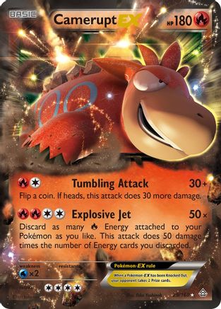 Camerupt EX (29/160) Holofoil [XY: Primal Clash] Pokemon Single Pokémon