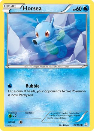 Horsea (/160) [XY: Primal Clash] Pokemon Single Pokémon