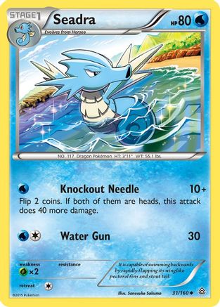 Seadra (/160) Reverse Holofoil [XY: Primal Clash] Pokemon Single Pokémon