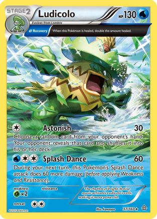 Ludicolo (Alpha) (37/160) [XY: Primal Clash] Pokemon Single Pokémon
