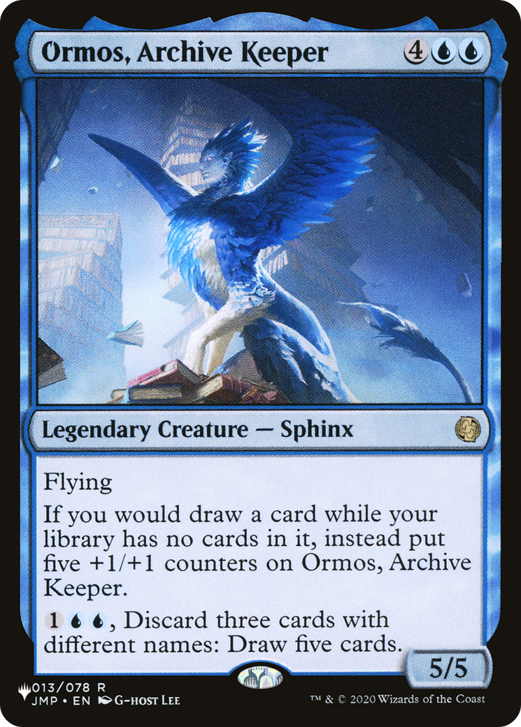 Ormos, Archive Keeper (LIST-JMP-13) [Mystery Booster] The List MTG Single Wizards of the Coast