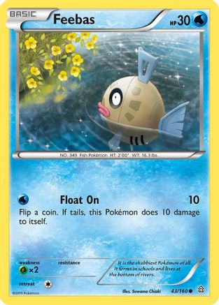 Feebas (/160) Reverse Holofoil [XY: Primal Clash] Pokemon Single Pokémon