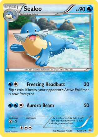 Sealeo (/160) Reverse Holofoil [XY: Primal Clash] Pokemon Single Pokémon