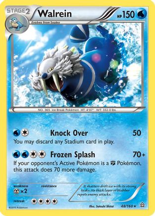 Walrein (/160) Reverse Holofoil [XY: Primal Clash] Pokemon Single Pokémon