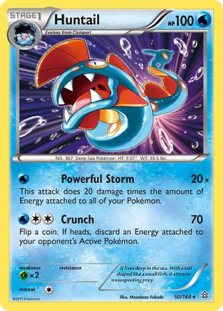 Huntail (/160) Reverse Holofoil [XY: Primal Clash] Pokemon Single Pokémon