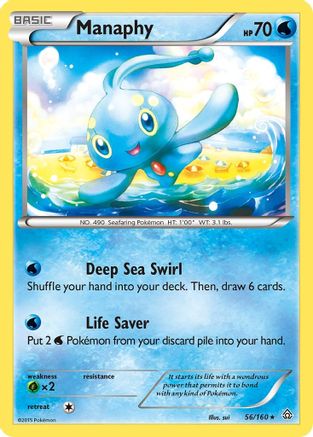 Manaphy (/160) Reverse Holofoil [XY: Primal Clash] Pokemon Single Pokémon