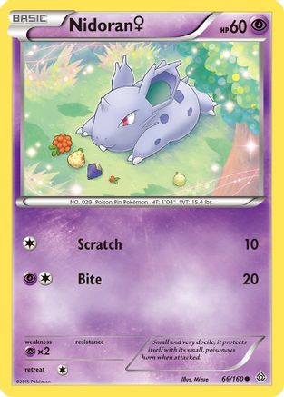 Nidoran (F) (66/160) [XY: Primal Clash] Pokemon Single Pokémon