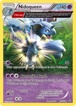 Nidoqueen (Omega) (69/160) Reverse Holofoil [XY: Primal Clash] Pokemon Single Pokémon